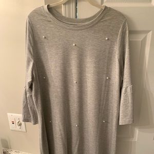 Plus size Gray Jersey dress